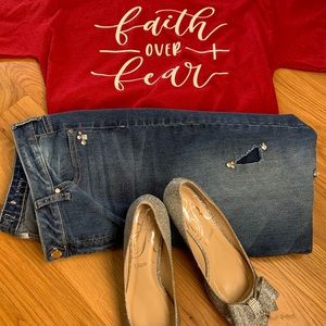 Jennifer Lopez Jeans Denim and Rhinestones